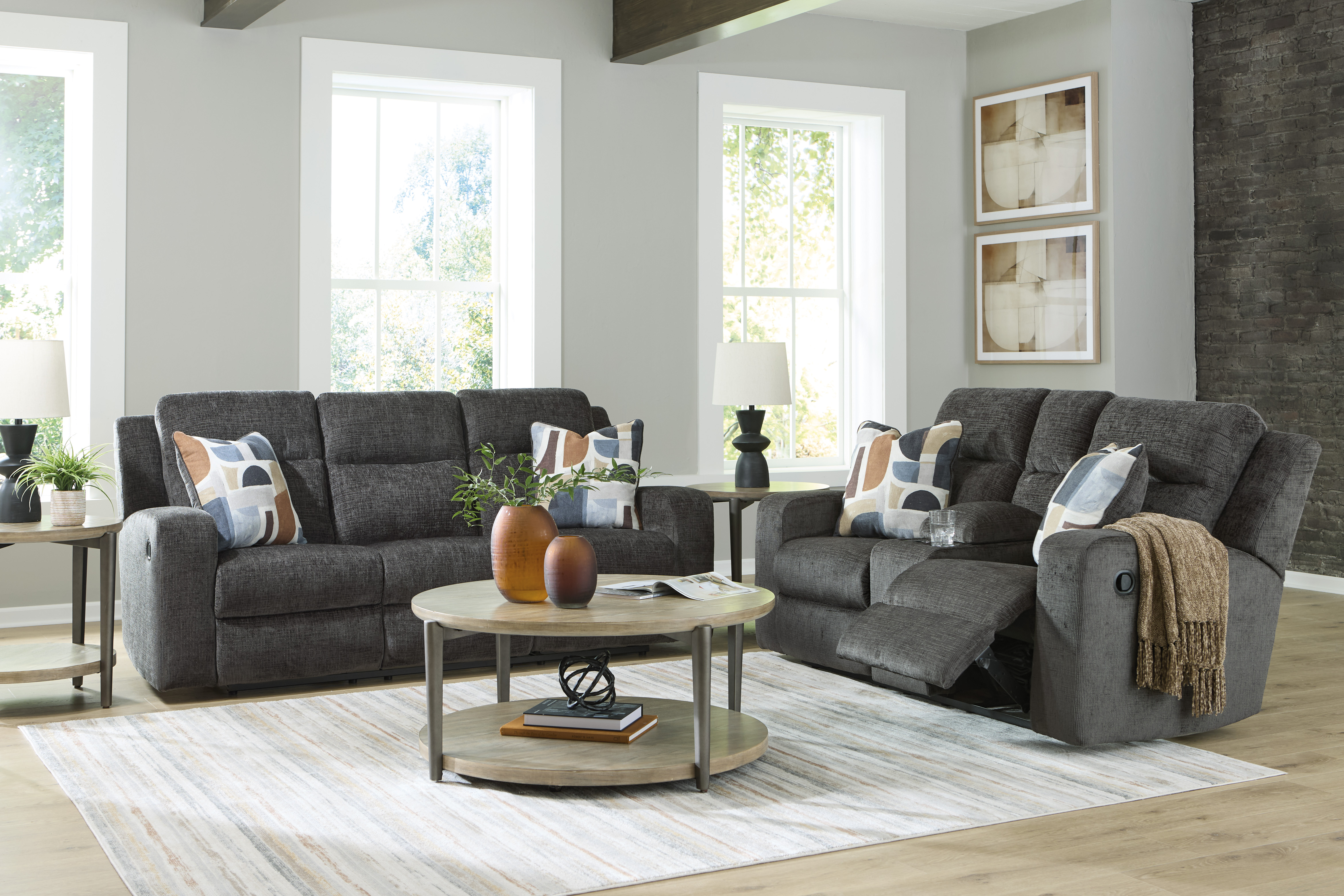 Sofa and loveseat set at Superior Rent To Own.